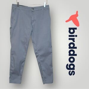 Men's Gray Bird Dogs Chino Dress Pants Size: 34x30 Birddogs Grey Khakis NICE!